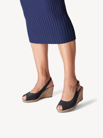 Sandales Tamaris en bleu