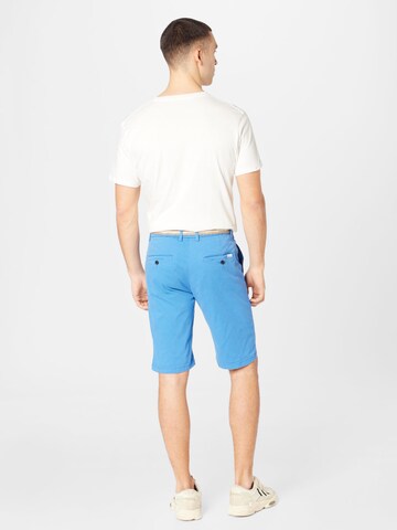 Lindbergh Normální Chino kalhoty 'Superflex' – modrá