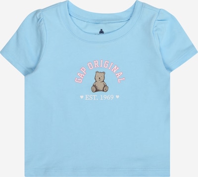 GAP T-Krekls, krāsa - debeszils / brūns / rožkrāsas, Preces skats