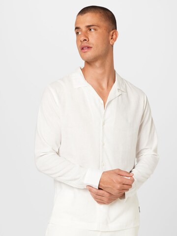 Afends Regular fit Button Up Shirt in White: front