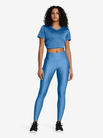 UNDER ARMOUR Skinny Sporthose 'HeatGear' in Blau