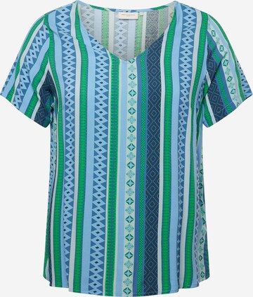 ONLY Carmakoma - Blusa 'MARRAKESH' em verde: frente