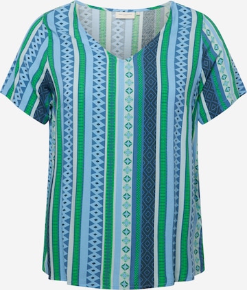 ONLY Carmakoma - Blusa 'MARRAKESH' en verde: frente