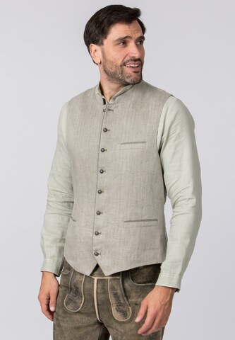 STOCKERPOINT Trachtenweste 'Lucio' in Beige: Vorderseite
