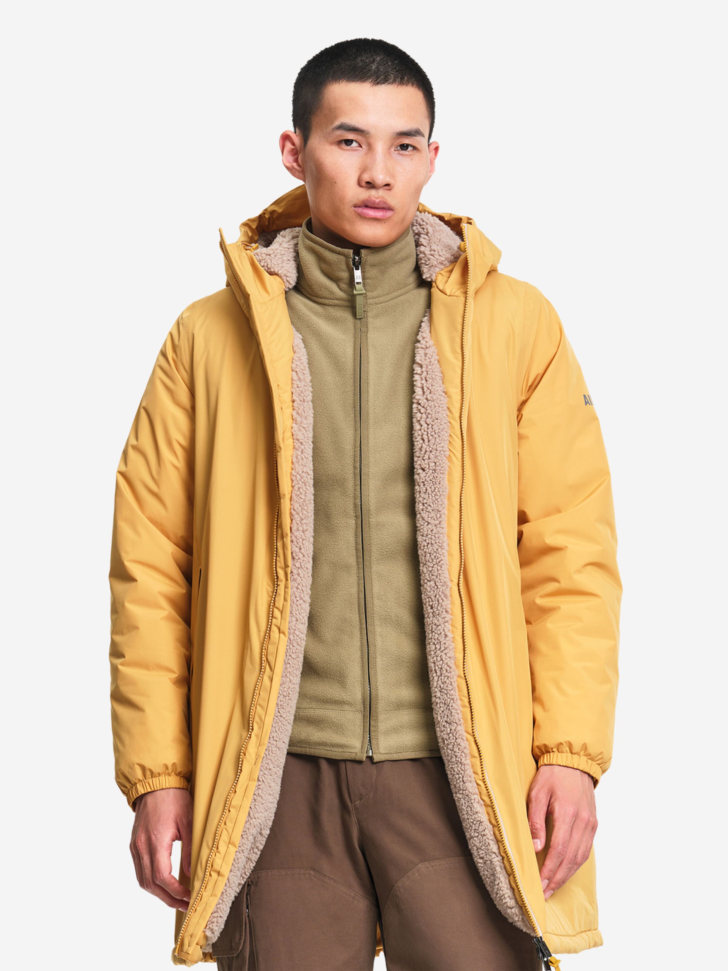 Parka mi-saison ' Rainpack Warm90+ ' AIGLE en jaune : devant