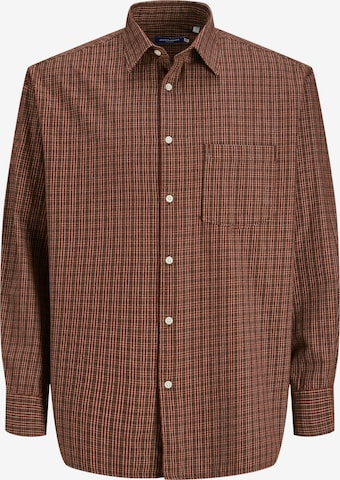 JACK & JONES - Comfort Fit Camisa 'JORROBB' em castanho: frente