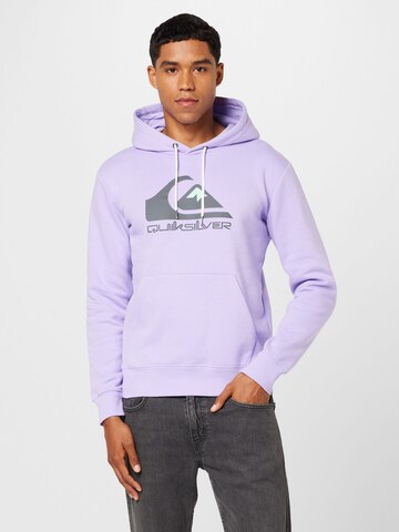 QUIKSILVER Athletic Sweatshirt in Purple: front