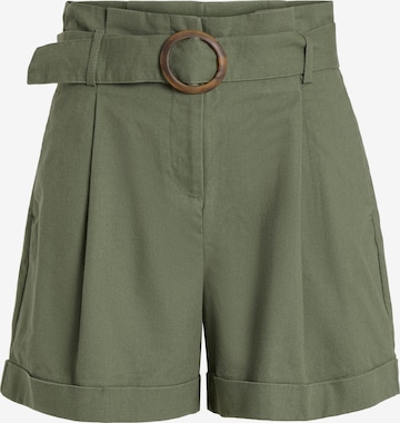 VILA Normální Kalhoty 'Wilda Lia' – zelená: přední strana