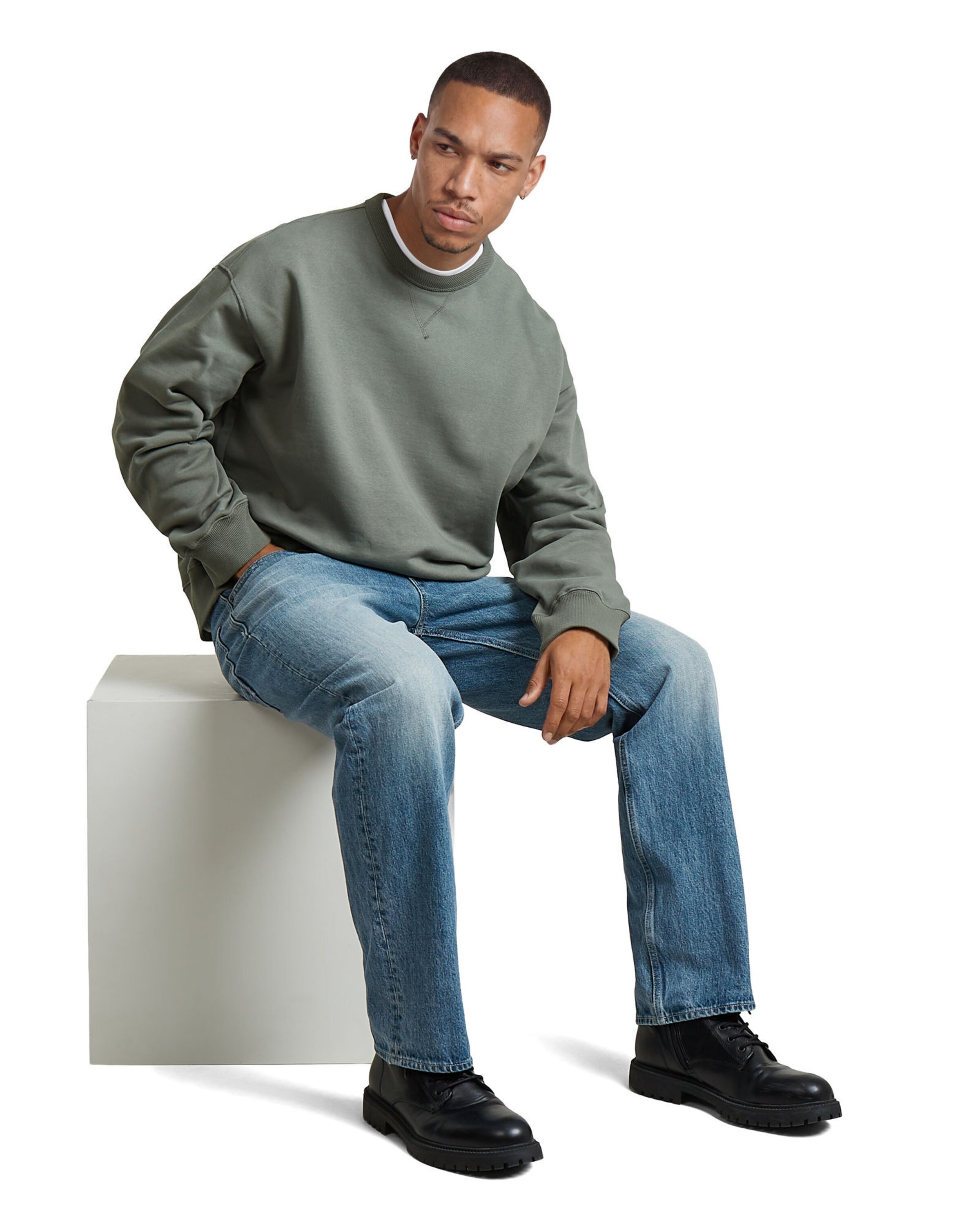 G-STAR Loose fit Jeans 'Dakota Straight Jeans' in Blue