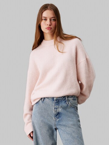 Calvin Klein Jeans Pullover in Beige: Vorderseite