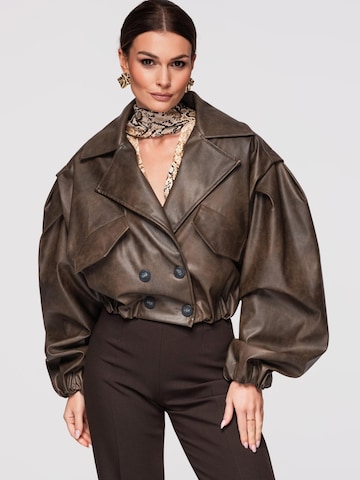 Ombre Between-season jacket in Brown: front