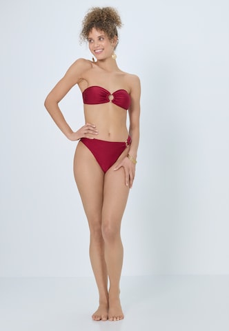 LSCN by LASCANABandeau Bikini gornji dio - crvena boja