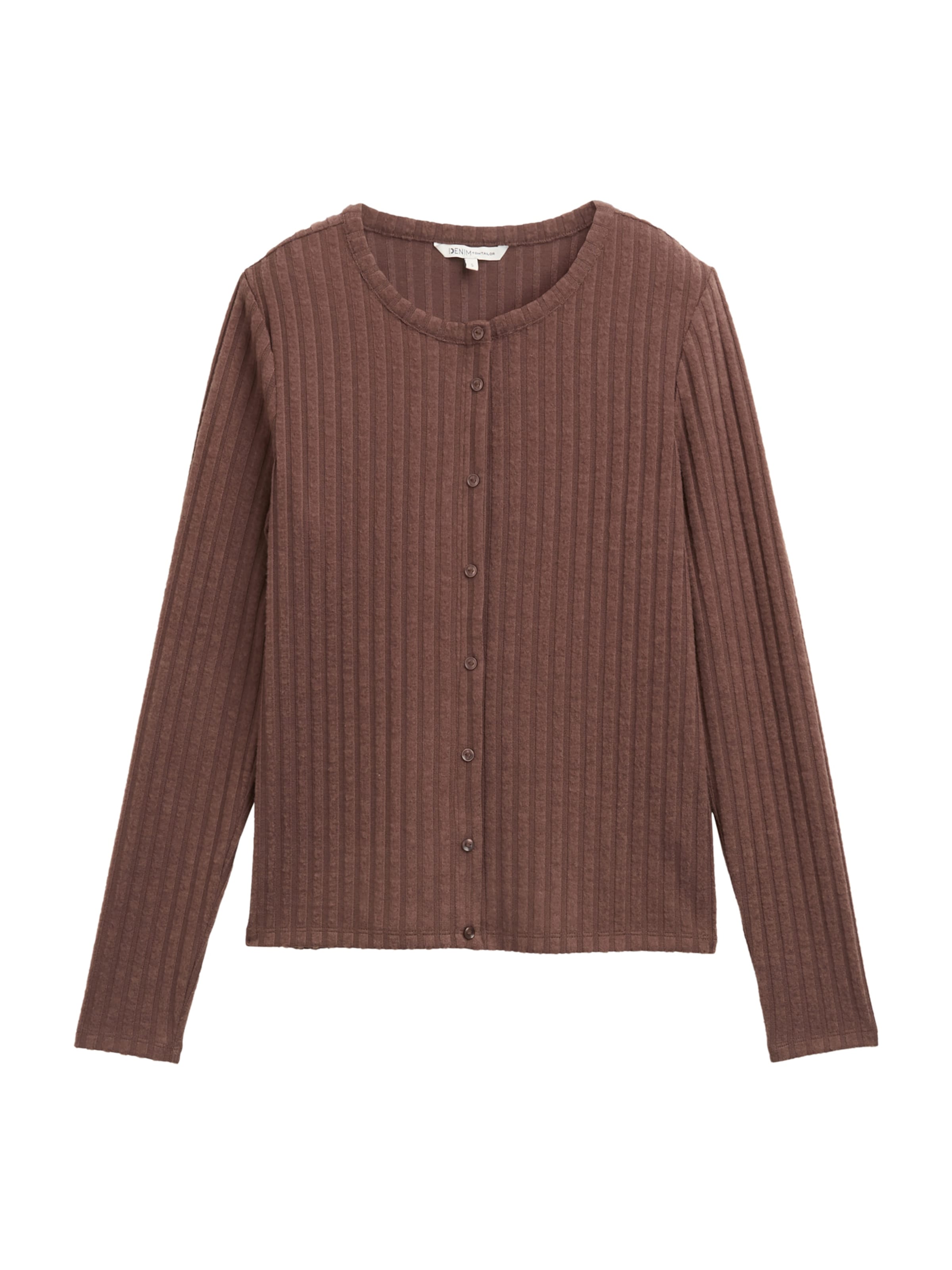 Cardigan TOM TAILOR DENIM en marron : devant