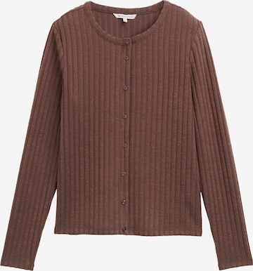 Cardigan TOM TAILOR DENIM en marron : devant