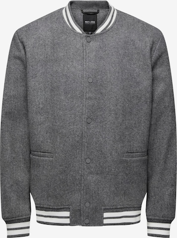 Only & Sons Between-Season Jacket in Grey: front