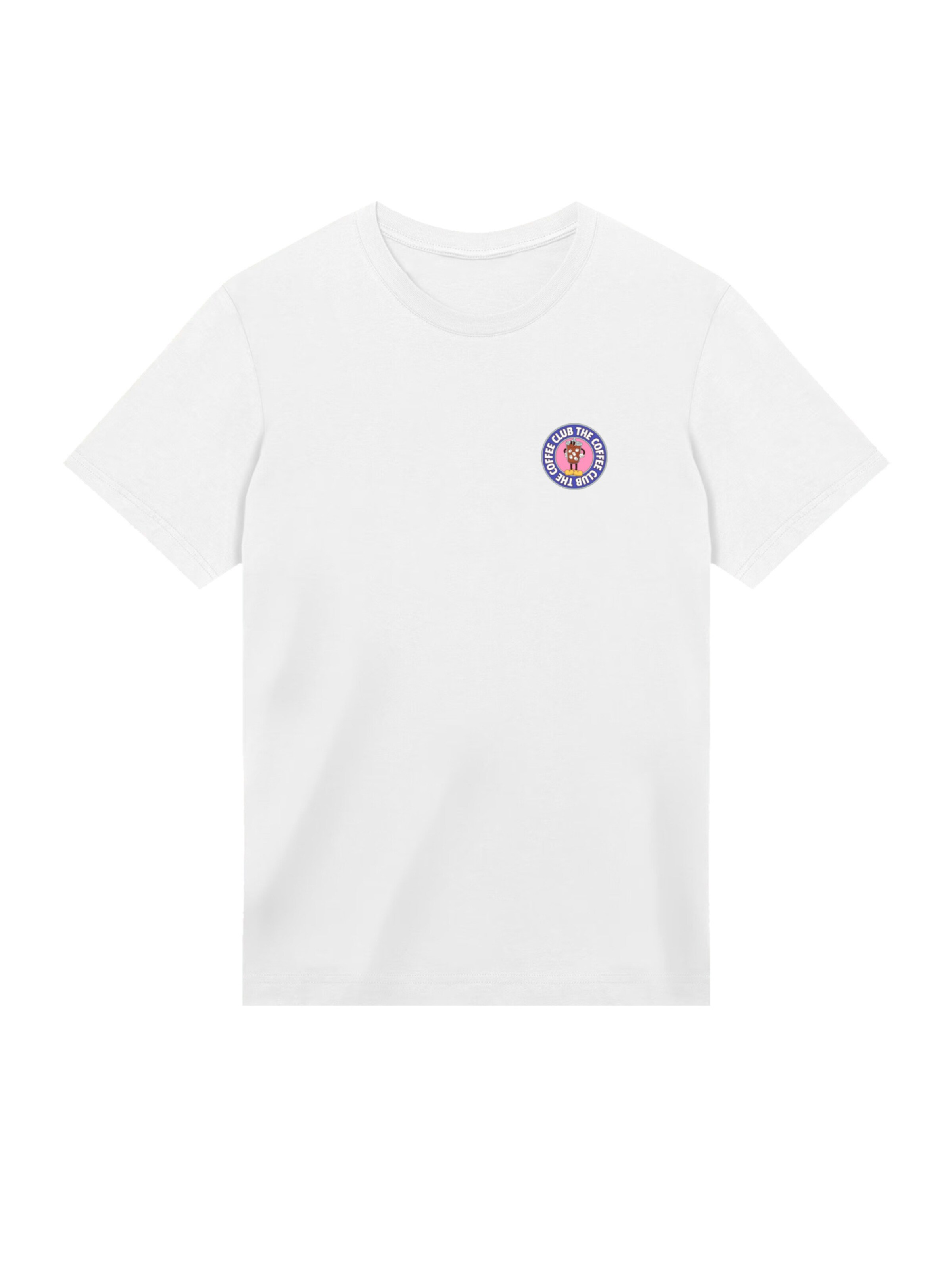 F4NT4STIC Shirt 'Coffee Club' in Wit: voorkant