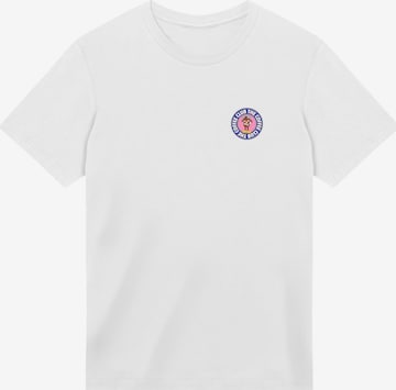 F4NT4STIC Shirt 'Coffee Club' in Wit: voorkant