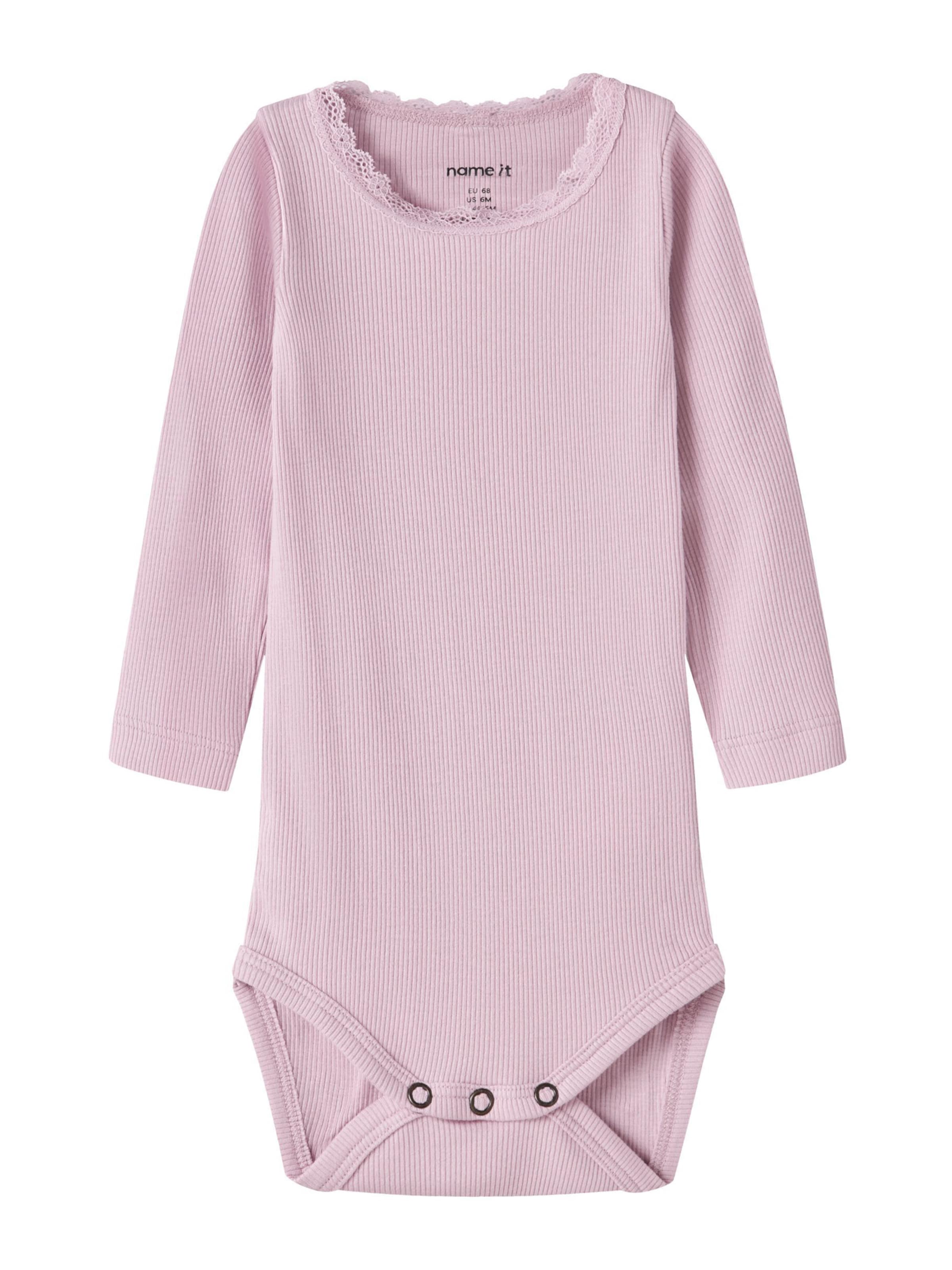 NAME IT Śpiochy/body 'NBFKAB' w kolorze fioletowy: przód