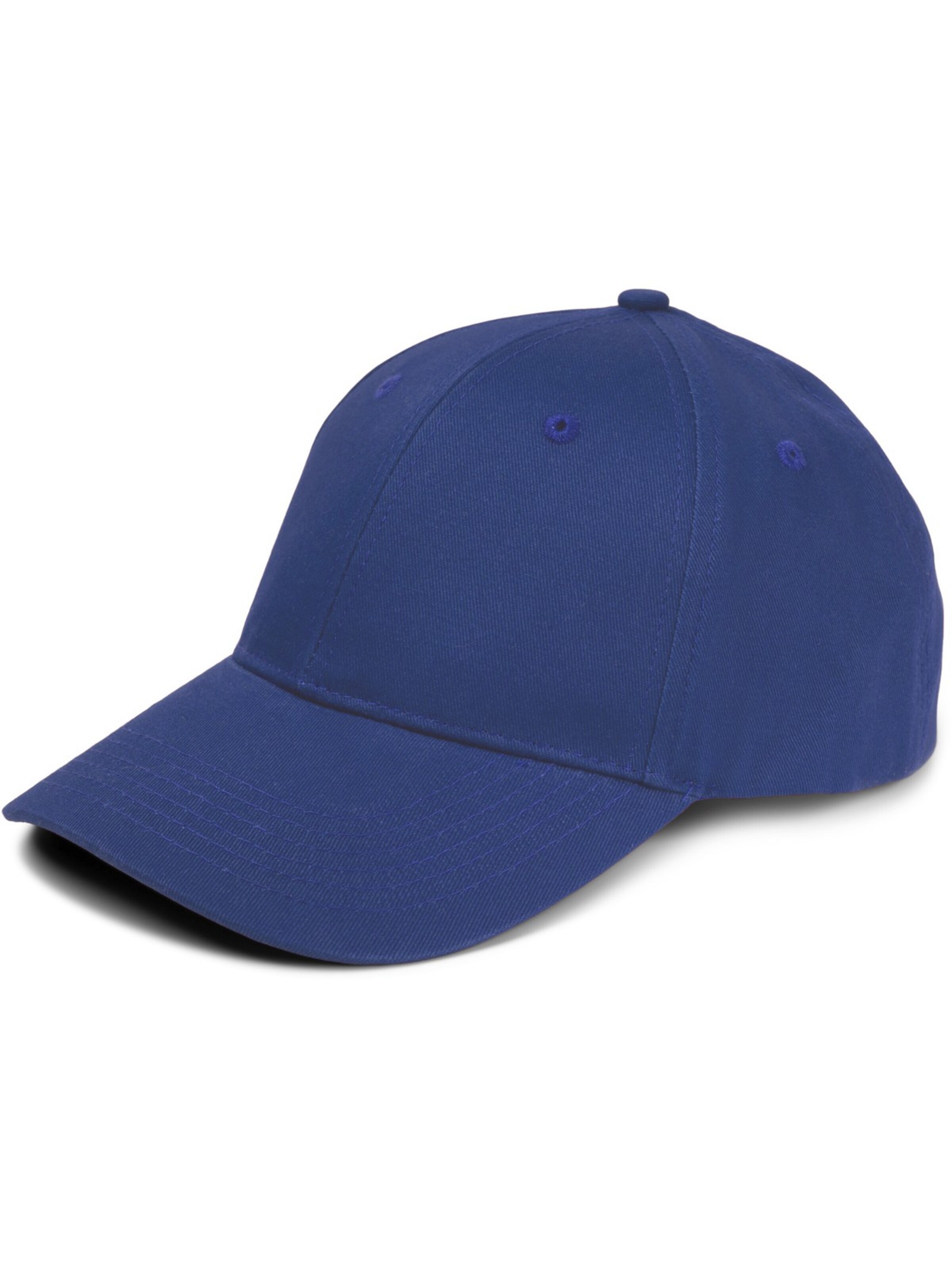 styleBREAKER Cap 'Baseball Cap Einfarbig' in Blue: front