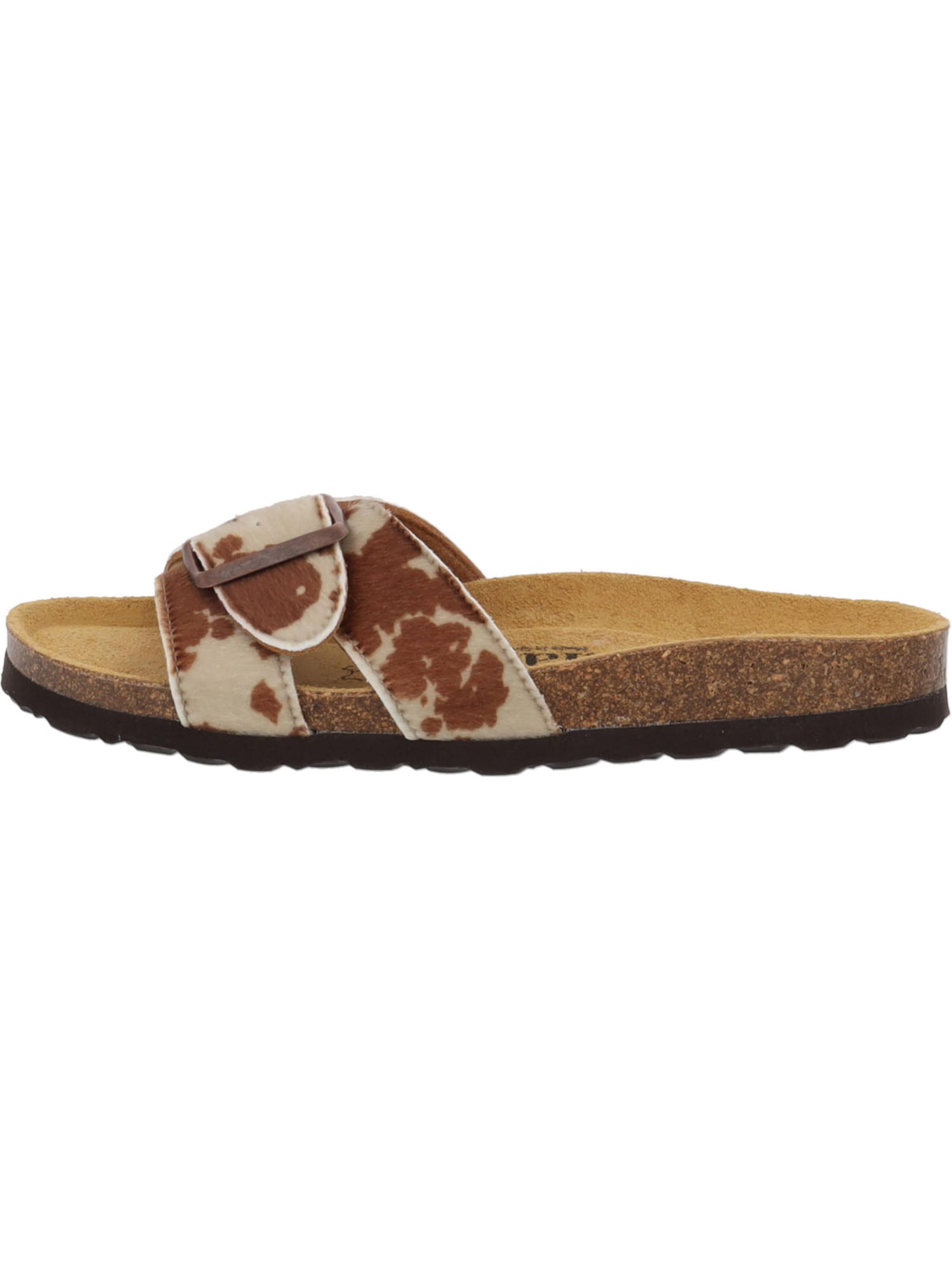 Palado Pantolette 'Tinos Western' in Braun: Vorderseite