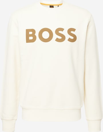 BOSS Sweatshirt 'WeBasic' in Beige: Vorderseite