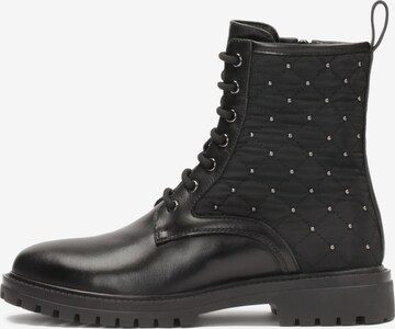 Kazar - Botines con cordones en negro: frente