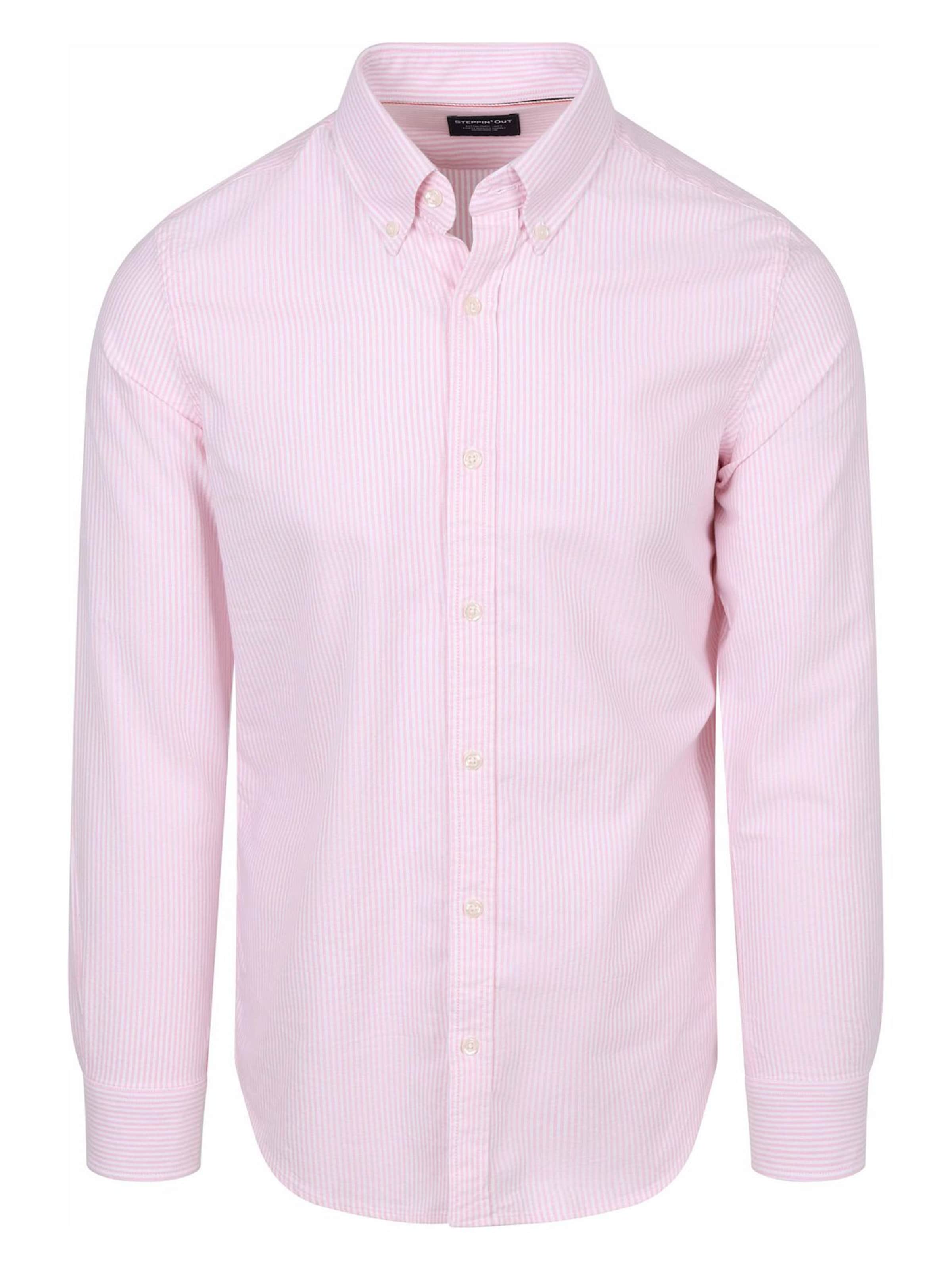 Steppin' out Regular fit Button Up Shirt in Pink: front