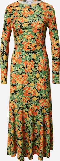 Warehouse Kleid in grün / orange / dunkelorange / schwarz, Produktansicht