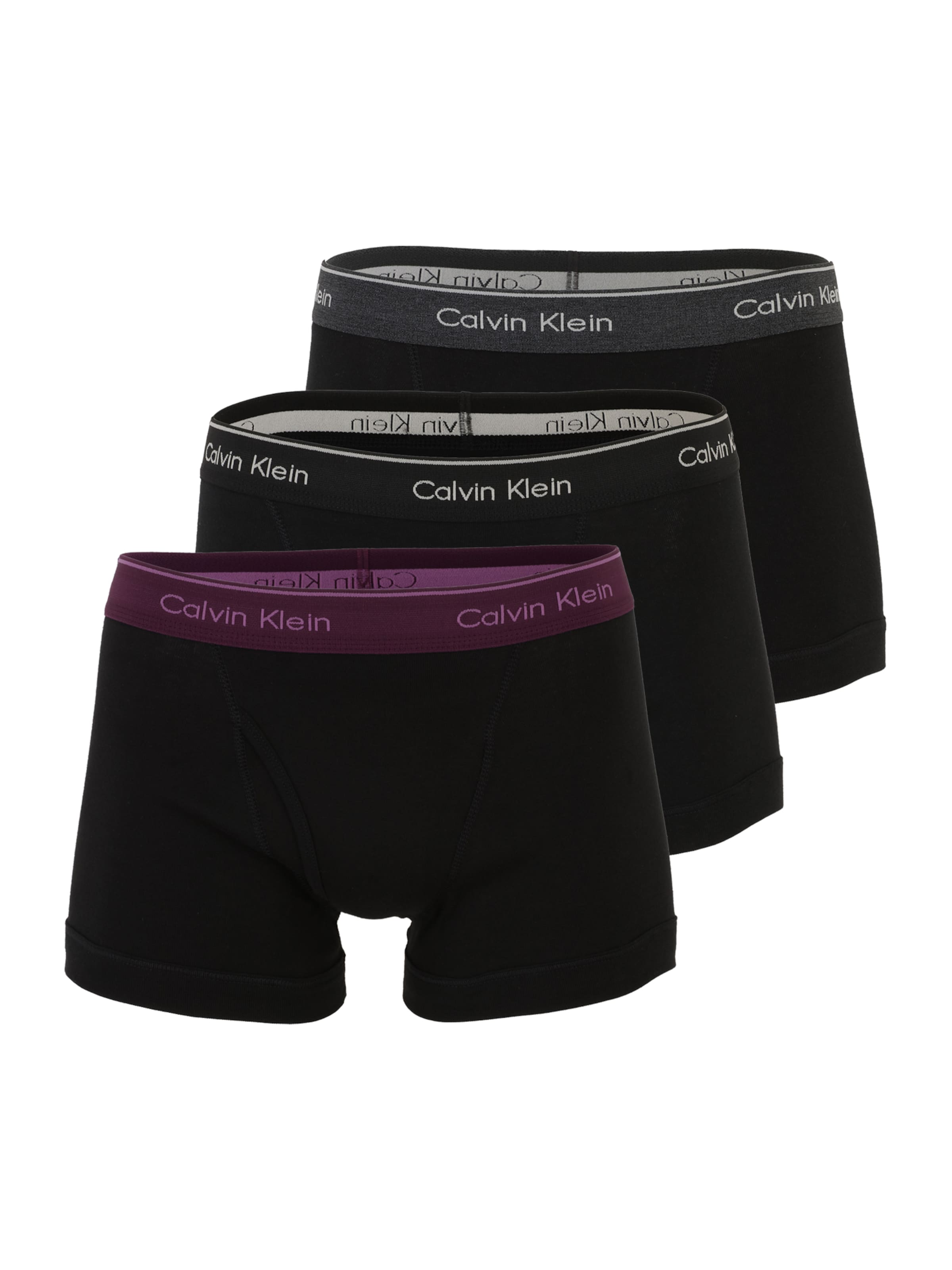 Boxeri pe S Calvin Klein Underwear pe gri amestecat / lila / negru / alb, Vizualizare produs