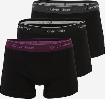 Boxeri de la Calvin Klein Underwear pe negru: față