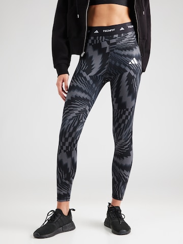 ADIDAS PERFORMANCE Обычный Спортивные штаны в Серый: спереди