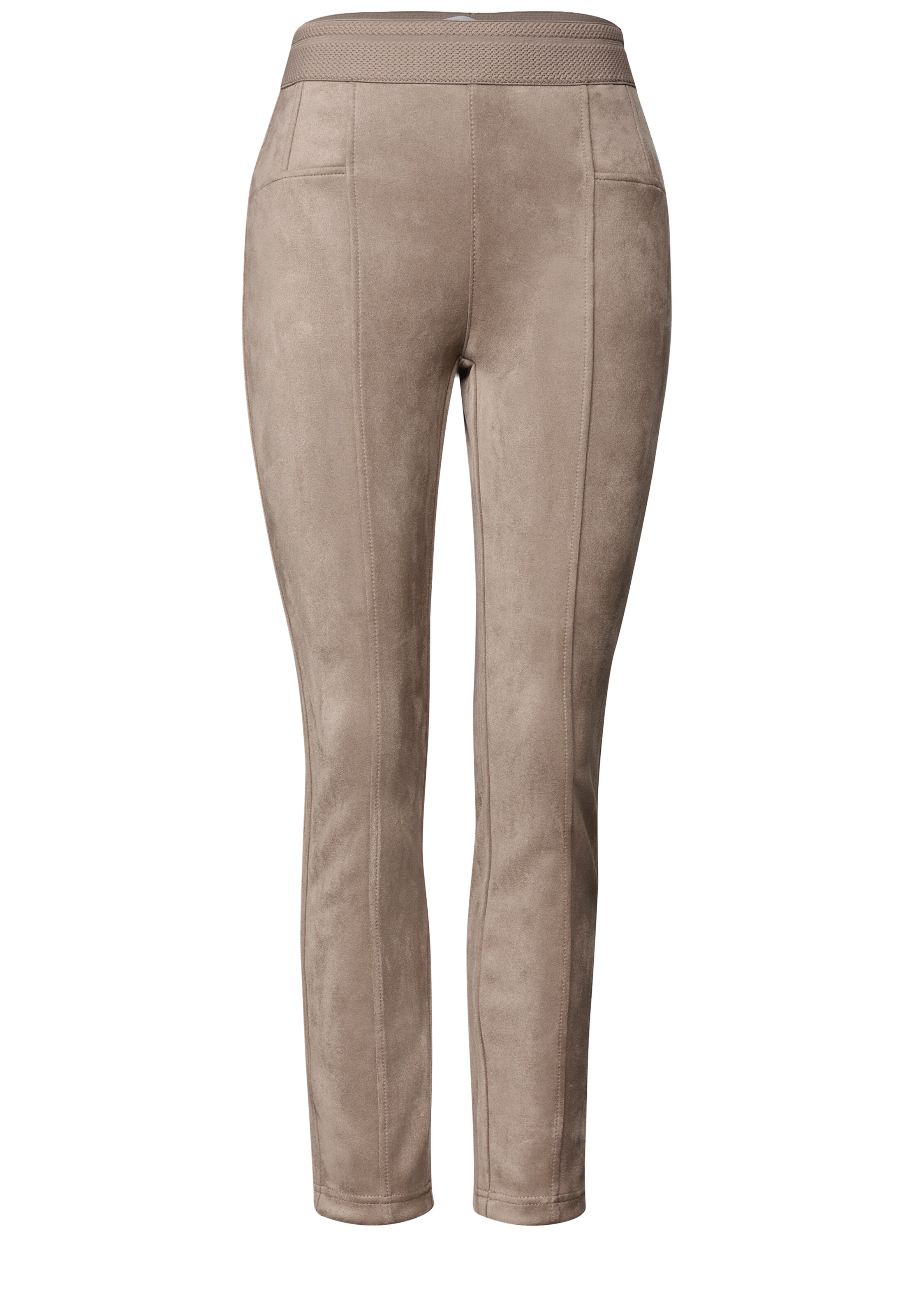 STREET ONE Slimfit Nadrág 'Hope' - bézs: elől