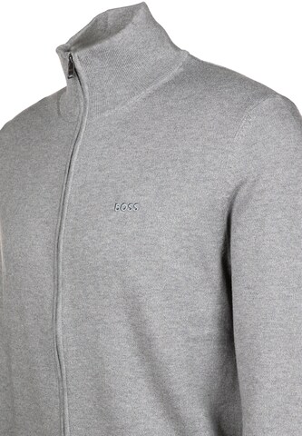 BOSS Strickjacke 'Upalano' in Grau