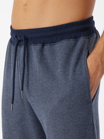 Regular Pantalon de sport ' Mix & Relax ' SCHIESSER en bleu