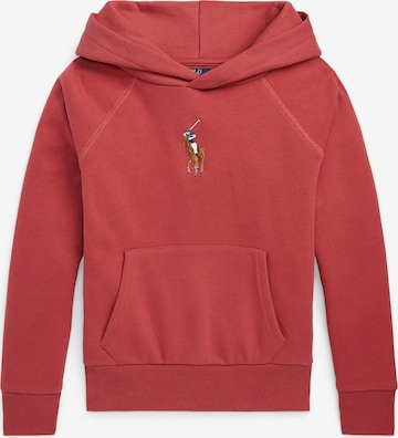 Sweat-shirt Polo Ralph Lauren en rouge : devant