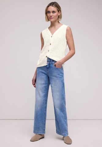 STREET ONE Strickweste in Weiß