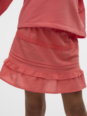 Vero Moda Girl Rok 'VMPretty' in Roze