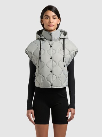 khujo Weste 'Ninga' in Grün: Vorderseite