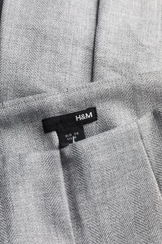 H&M Plisseerock S in Grau