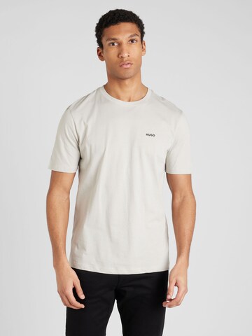 HUGO T-shirt 'Dero' i grå: framsida