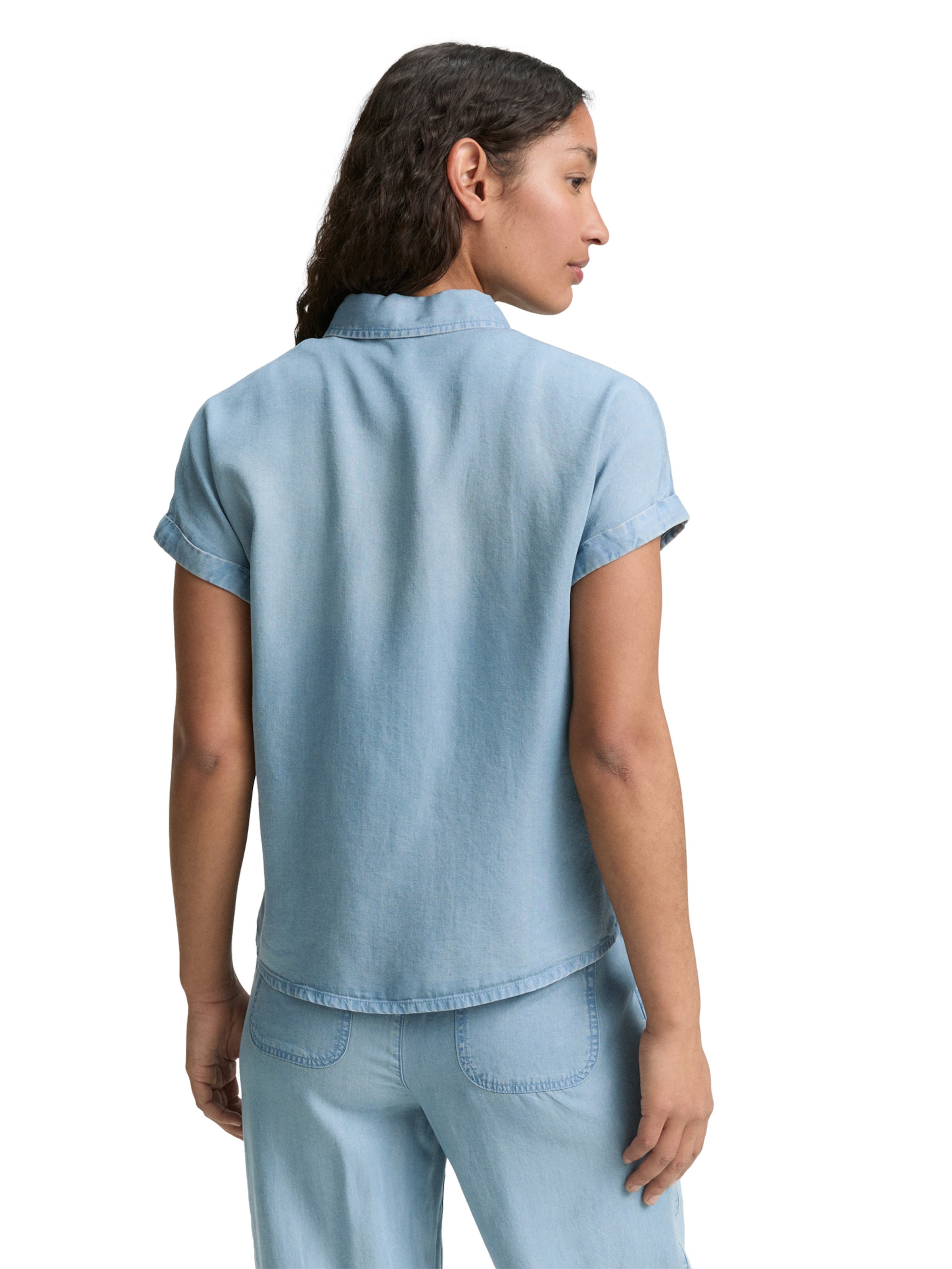 Chemisier TOM TAILOR en bleu