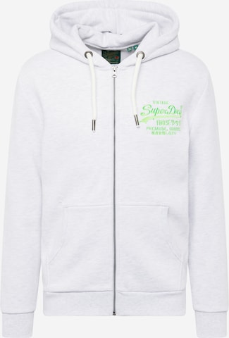 Superdry Sweatjacke in Grau: predná strana