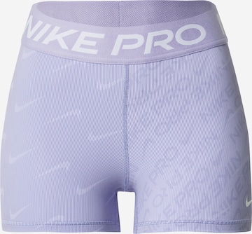 NIKE Sportovní kalhoty – fialová: přední strana