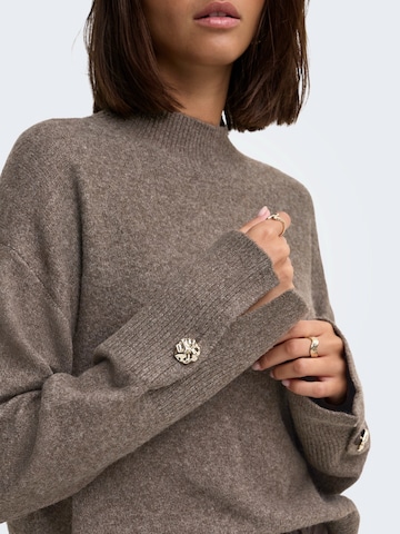 JDY Sweater 'JDYSABRINA' in Brown