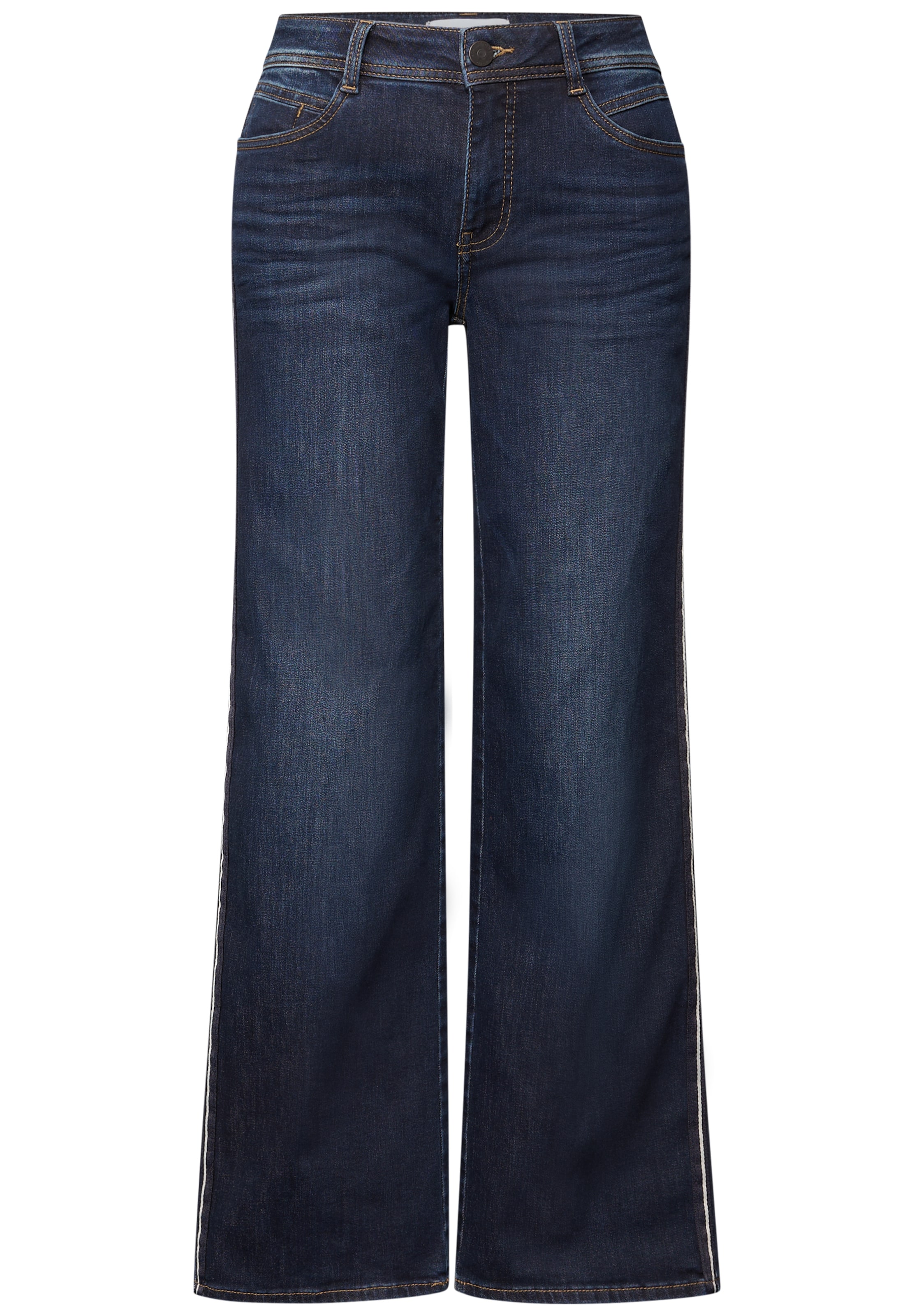 Street One Studio Wide Leg Jeans in Blau: Vorderseite