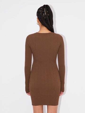 LeGer by Lena Gercke Knitted dress 'Swantje' in Brown