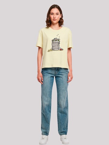 T-shirt 'Sesame Street Oscar' F4NT4STIC en jaune