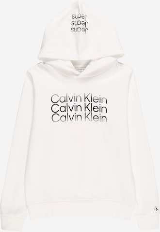 Calvin Klein Jeans Sweatshirt in Weiß: front