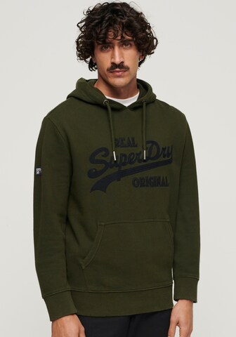 Superdry Mikina – zelená: přední strana