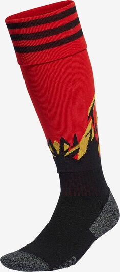ADIDAS PERFORMANCE Chaussettes de sport 'Belgien 22' en jaune / gris / rouge / noir, Vue avec produit